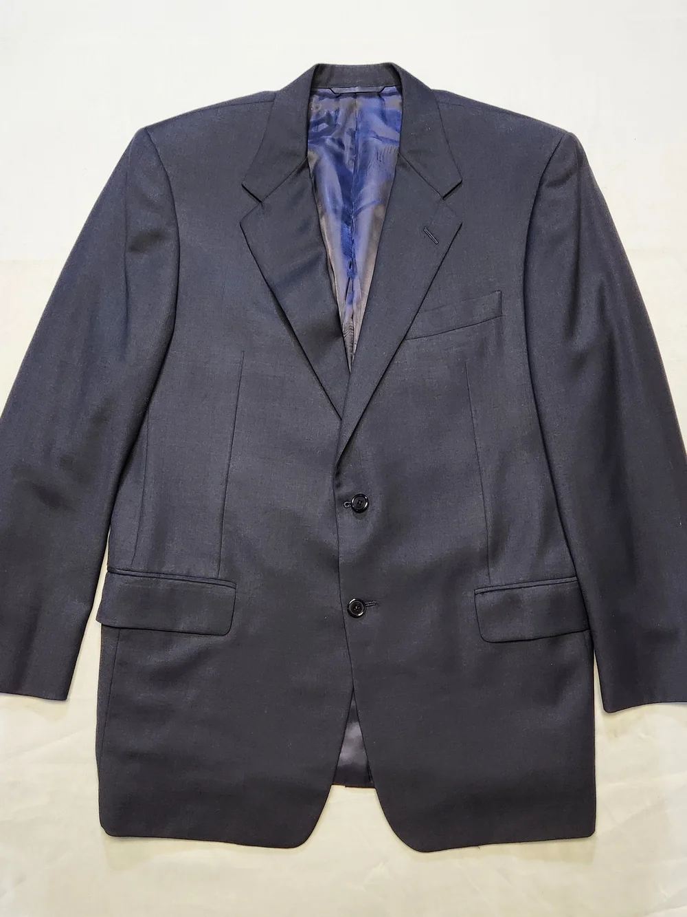 Hickey Freeman Loro Piana Blazer 42R Zelander 100% Wool Navy Sport Coat Italy